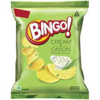 bingo cream and onion chips ladi rs.5 each