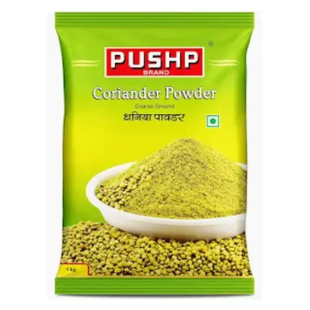 pushp natural coriander powder (dhaniya) pushp natural coriander powder (dhaniya)