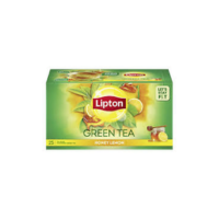 lipton lemon honey green tea bags sachet, 25 n