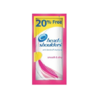 head & shoulders smooth and silky hair shampoo 20 n (7.5 ml each)