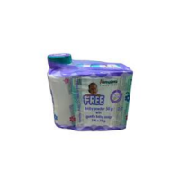 himalaya gentle baby powder & soap 50 g + 3 n (75 g each)