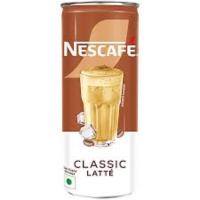 nescafe classic latte cold coffee can 200 ml