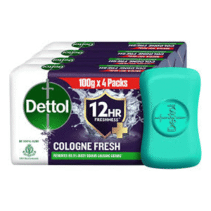dettol cologne fresh soap 4 n (100 g each)