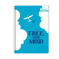 apsara spiral 6 subject 29.7x21 cm 400 pages single line notebook 1n