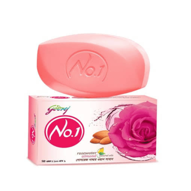 godrej no 1 rosewater almond soap 4 n (47 g each) godrej no 1 rosewater almond soap 4 n (47 g each)