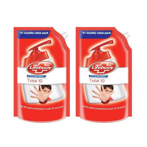 lifebuoy total liquid hand wash refill 675 ml + 675 ml lifebuoy total liquid hand wash refill 675 ml + 675 ml